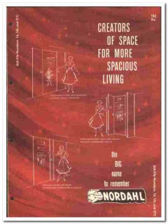 Nordahl Mfg Company 1961 vintage hardware catalog sliding folding door Nordahl Mfg Company 1961 vintage hardware catalog sliding folding door