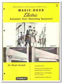 Stanley Works 1961 vintage hardware catalog Magic-Door operating Stanley Works 1961 vintage hardware catalog Magic-Door operating
