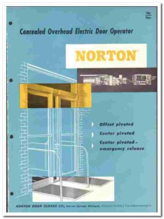 Norton Door Closer Company 1961 vintage hardware catalog operator Norton Door Closer Company 1961 vintage hardware catalog operator