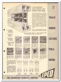 Engineered Products Company 1961 vintage hardware catalog EPCO track