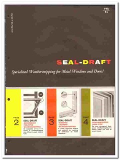 Sun Screen Products Inc 1961 vintage insulation catalog Seal-Draft Sun Screen Products Inc 1961 vintage insulation catalog Seal-Draft