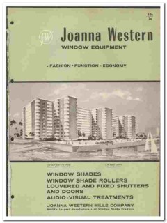 Joanna Western Mills Company 1961 vintage window catalog shades