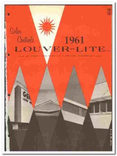 Louver-Lite Corp 1961 vintage window catalog Solar Controls Louver-Lite Corp 1961 vintage window catalog Solar Controls