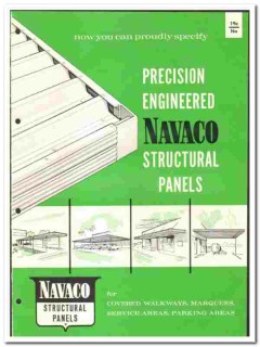 Navaco Inc 1961 vintage roofing catalog structural panels marquees Navaco Inc 1961 vintage roofing catalog structural panels marquees