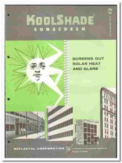 Reflectal Corp 1961 vintage window catalog KoolShade Sunscreen solar Reflectal Corp 1961 vintage window catalog KoolShade Sunscreen solar