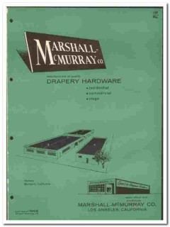 Marshall-McMurray Company 1961 vintage window catalog drapery hardware Marshall-McMurray Company 1961 vintage window catalog drapery hardware