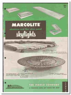 Marco Company 1961 vintage roofing catalog Marcolite skylights Marco Company 1961 vintage roofing catalog Marcolite skylights