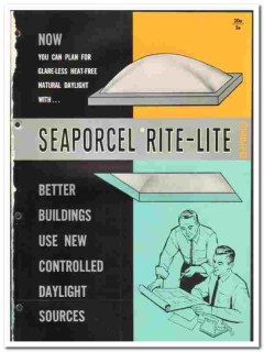 Seaporcel Metals Inc 1961 vintage roofing catalog Rite-Lite Skylight Seaporcel Metals Inc 1961 vintage roofing catalog Rite-Lite Skylight