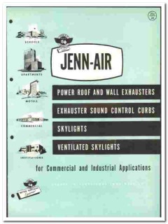 Jenn-Air Products Company 1961 vintage roofing catalog exhausters