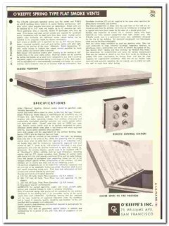 OKeeffes Inc 1961 vintage roofing catalog smoke vents Firevent OKeeffes Inc 1961 vintage roofing catalog smoke vents Firevent