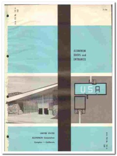 United States Aluminum Company 1961 vintage store front catalog doors