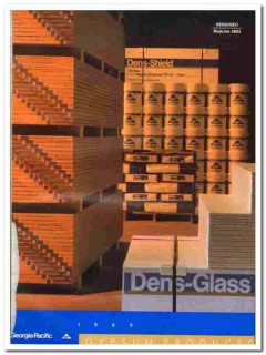 Georgia-Pacific Corp 1989 vintage wall catalog gypsum products