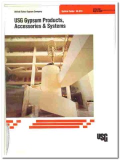 United States Gypsum Company 1989 vintage wall catalog USG