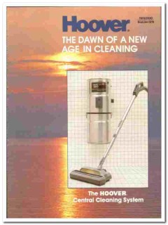 Hoover Company 1989 vintage appliance catalog central cleaning vacuum Hoover Company 1989 vintage appliance catalog central cleaning vacuum
