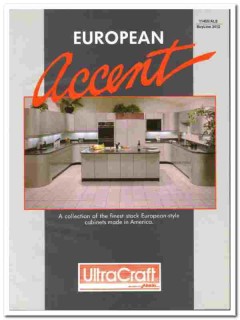 UltraCraft Cabinetry Inc 1989 vintage kitchen catalog European-Style UltraCraft Cabinetry Inc 1989 vintage kitchen catalog European-Style
