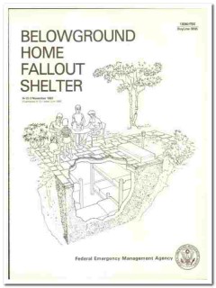 Federal Emergency Management Agency 1989 vintage home fallout shelter