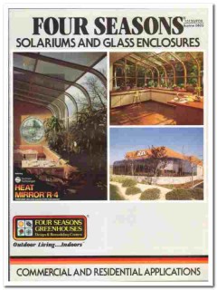 Four Seasons Solar Products Corp 1989 vintage glass catalog solariums Four Seasons Solar Products Corp 1989 vintage glass catalog solariums