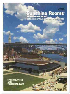 Sunshine Rooms Inc 1989 vintage glass catalog solariums skylights Sunshine Rooms Inc 1989 vintage glass catalog solariums skylights