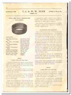 C L W W Auer 1936 vintage oil catalog oilfield leather valve pump cups
