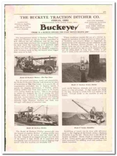 Buckeye Traction Ditcher Company 1936 vintage oil gas catalog oilfield Buckeye Traction Ditcher Company 1936 vintage oil gas catalog oilfield