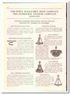 Iowa Malleable Iron Company 1936 vintage oil catalog Everstick Anchor Iowa Malleable Iron Company 1936 vintage oil catalog Everstick Anchor