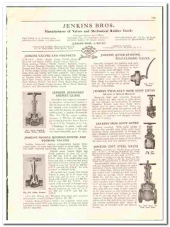 Jenkins Brothers 1936 vintage oil gas catalog oilfield valves asbestos Jenkins Brothers 1936 vintage oil gas catalog oilfield valves asbestos