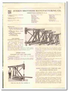 Jensen Brothers Mfg Company 1936 vintage oil gas catalog oilfield pump Jensen Brothers Mfg Company 1936 vintage oil gas catalog oilfield pump