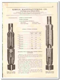 Kibele Mfg Company 1936 vintage oil gas catalog oilfield equipment Kibele Mfg Company 1936 vintage oil gas catalog oilfield equipment