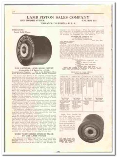 Lamb Piston Sales Company 1936 vintage oil gas catalog oilfield solid Lamb Piston Sales Company 1936 vintage oil gas catalog oilfield solid