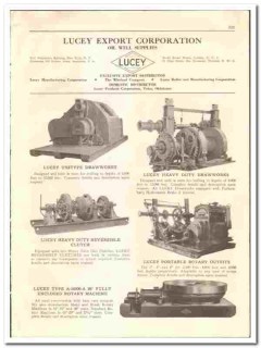 Lucey Export Corp 1936 vintage oil catalog oilfield supplies equipment