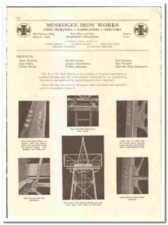 Muskogee Iron Works Inc 1936 vintage oil catalog oilfield equipment