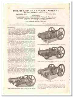 Joseph Reid Gas Engine Company 1936 vintage oil catalog oilfield Joseph Reid Gas Engine Company 1936 vintage oil catalog oilfield