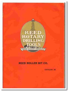 Reed Roller Bit Company 1936 vintage oil gas catalog oilfield tools