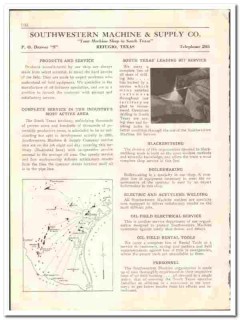 Southwestern Machine Supply Company 1936 vintage oil catalog oilfield