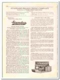 Standard Brake Lining Company 1936 vintage oil gas catalog asbestos