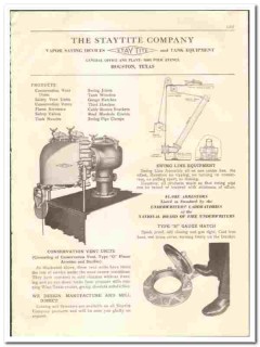 Staytite Company 1936 vintage oil gas catalog oilfield tank equipment