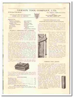 Vernon Tool Company 1936 vintage oil gas catalog oilfield equipment Vernon Tool Company 1936 vintage oil gas catalog oilfield equipment