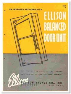 Ellison Bronze Company 1946 vintage door catalog balanced