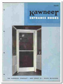 Kawneer Company 1946 vintage door catalog entrance Kawneer Company 1946 vintage door catalog entrance