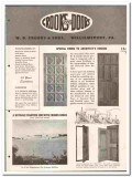 W D Crooks Sons Inc 1946 vintage door catalog veneered solid flush
