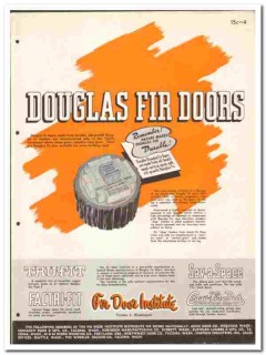 Fir Door Institute 1946 vintage catalog Trufit Factri-Fit Douglas Fir Door Institute 1946 vintage catalog Trufit Factri-Fit Douglas