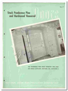 National Door Mfr Association 1946 vintage catalog Ponderosa Pine National Door Mfr Association 1946 vintage catalog Ponderosa Pine