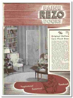Paine Lumber Company 1946 vintage door catalog Rezo hollow core Paine Lumber Company 1946 vintage door catalog Rezo hollow core