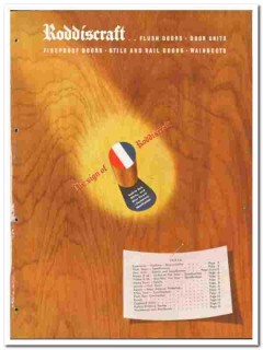 Roddis Lumber Veneer Company 1946 vintage door catalog Roddiscraft Roddis Lumber Veneer Company 1946 vintage door catalog Roddiscraft
