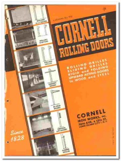 Cornell Iron Works Inc 1946 vintage door catalog rolling Cornell Iron Works Inc 1946 vintage door catalog rolling