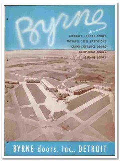 Byrne Doors Inc 1946 vintage catalog hangar industrial garage Byrne Doors Inc 1946 vintage catalog hangar industrial garage