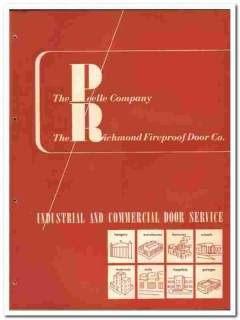 Peelle Company 1946 vintage catalog Richmond Fireproof Door industrial