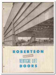 H H Robertson Company 1946 vintage door catalog Firguson vertical lift H H Robertson Company 1946 vintage door catalog Firguson vertical lift