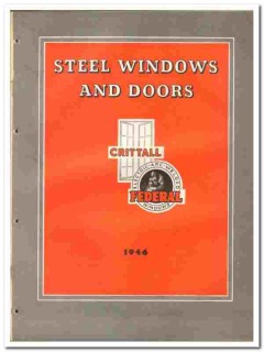 Crittall-Federal Inc 1946 vintage window catalog steel doors Crittall-Federal Inc 1946 vintage window catalog steel doors