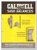 Caldwell Mfg Company 1946 vintage hardware catalog sash balances Caldwell Mfg Company 1946 vintage hardware catalog sash balances
